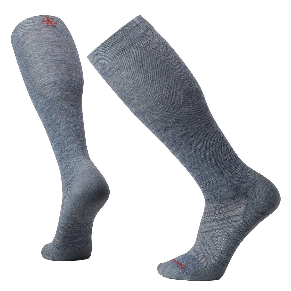 Smartwool Ski Zero Cushion OTC Socks Men's in Pewter Blue